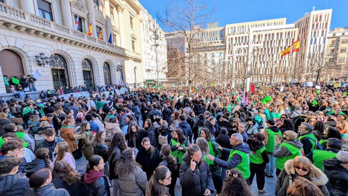 Fotografía de la manifestación contra los recortes y privatización