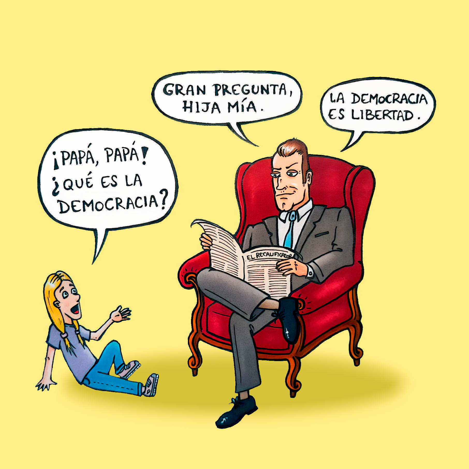 Viñeta del artista zaragozano Demoanomia